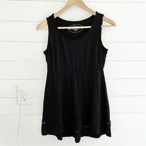 Soma Black Peplum Swing Tunic Tank Top
